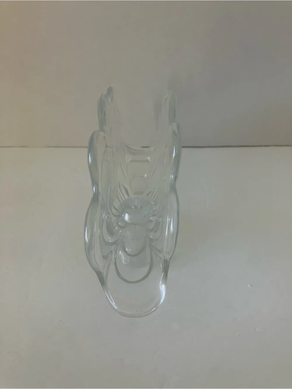 Clear Glass Pedestal Fruit Bowl - Decorative Centerpiece